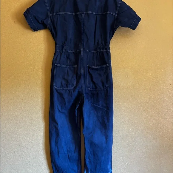 We The Free Blue Jumpsuit- Denim Hand dyed- boho, streetwear Size Small - Picture 11 of 14
